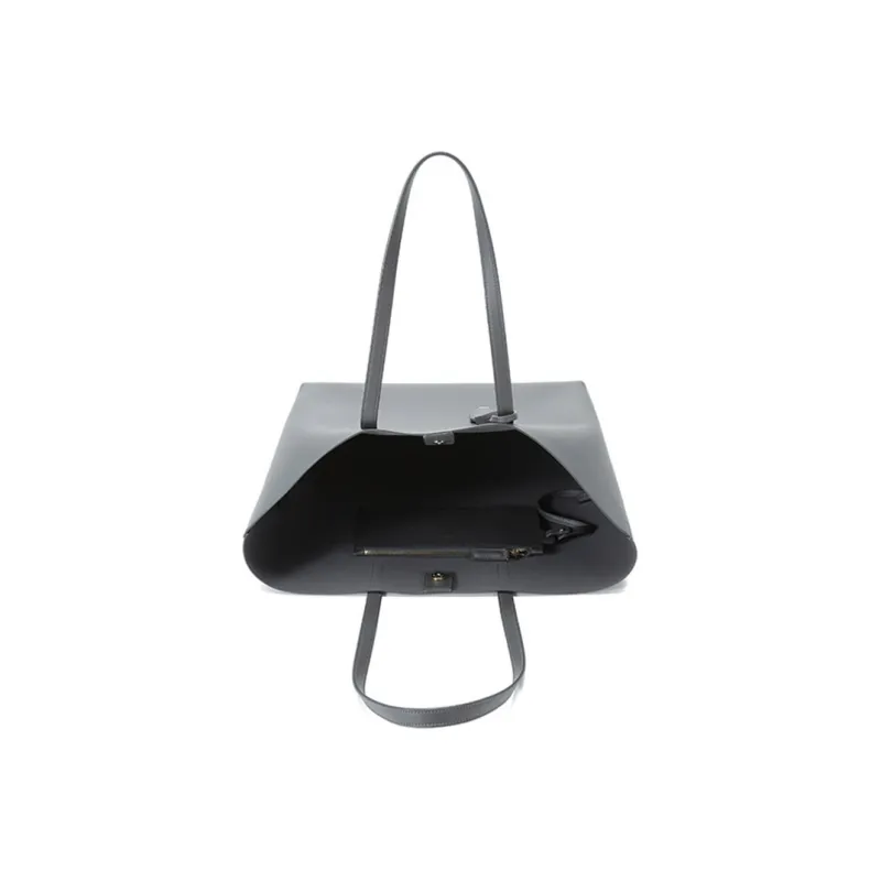 SAINT LAURENT East/West Soft Calfskin Combo Bag, Tote Bag, Shopping Bag, Shoulder Bag Women's Dark Gray-6