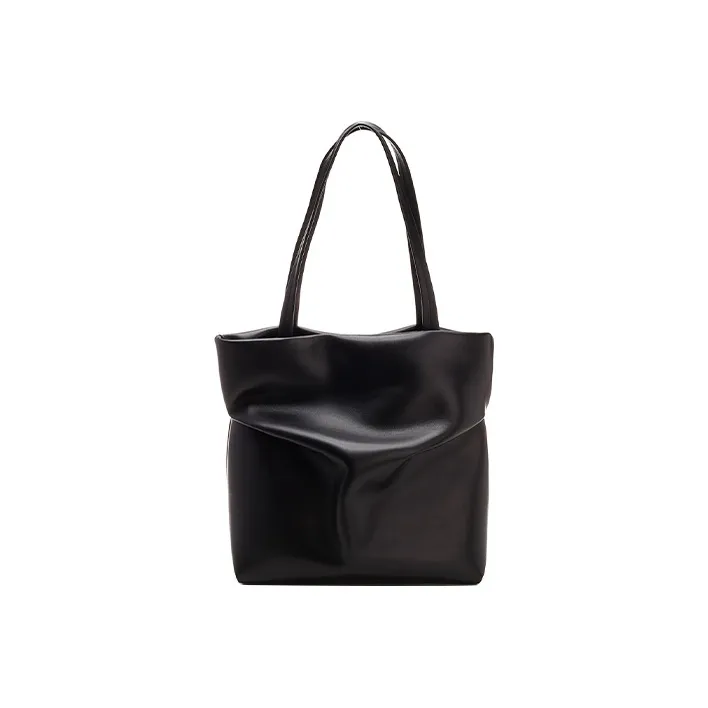 Chloe Chloé Bags Cow Leather Tote Bag Shopping Bag Handbag Shoulder Bag Women's Black-3