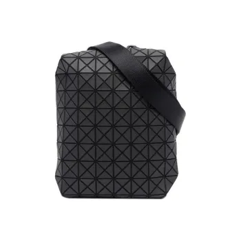 ISSEY MIYAKE Prism Cotton Messenger Bag Shoulder Bag Crossbody Bag Small Size Men's Black