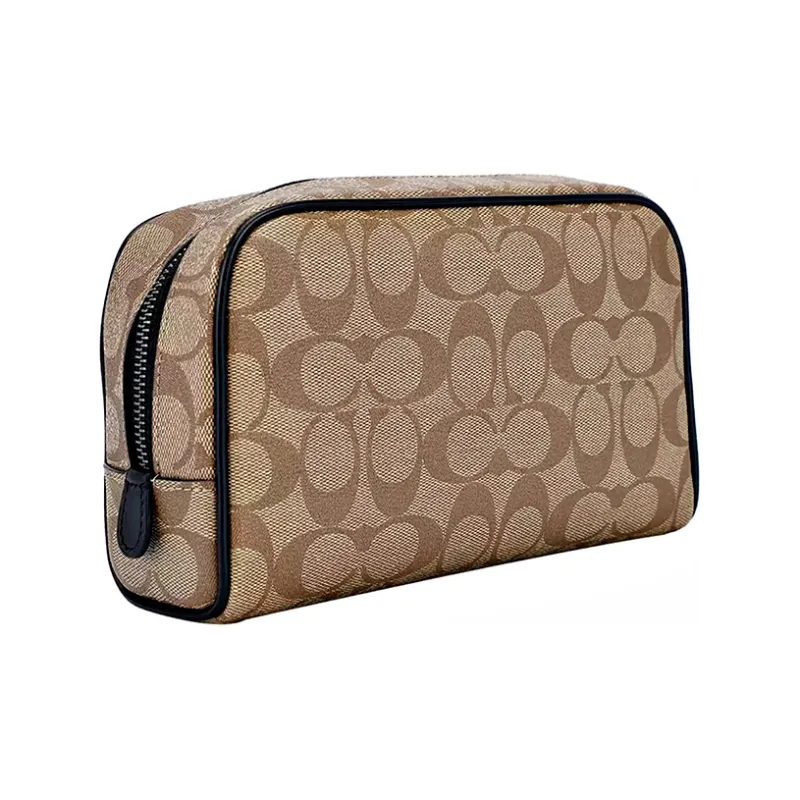 COACH Travel Kit Artificial Leather Toiletry Bags Clutches Regular Men's Dark Khaki-3