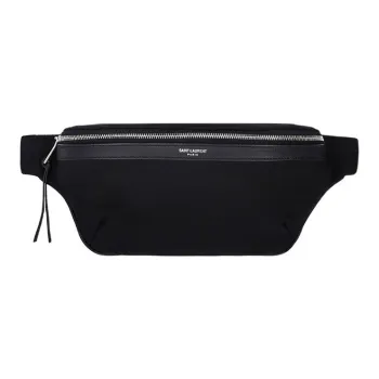 SAINT LAURENT Logo Detailed Zip Up Belt Bag