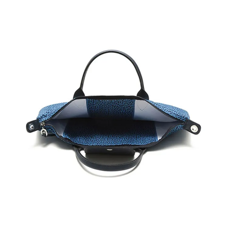 LONGCHAMP Le Pliage Fabric Handbag Shoulder Bag Crossbody Bag Medium Size Women's Blue-5