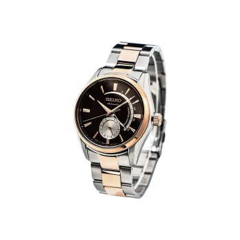SEIKO Mechanical Movement Stainless Steel Strap Watch Men's Watches Black Dial SSA308J1