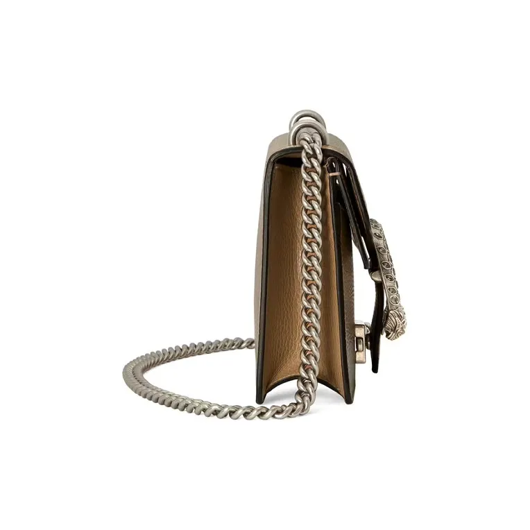 GUCCI Dionysus Leather Bacchus Bag Chain Pack Shoulder Bag Crossbody Bag Mini Women's Brown-2