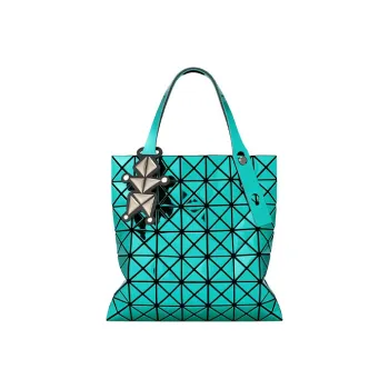 ISSEY MIYAKE Polyurethane Tote Bag Shopping Bag Handbag Shoulder Bag Women's Green