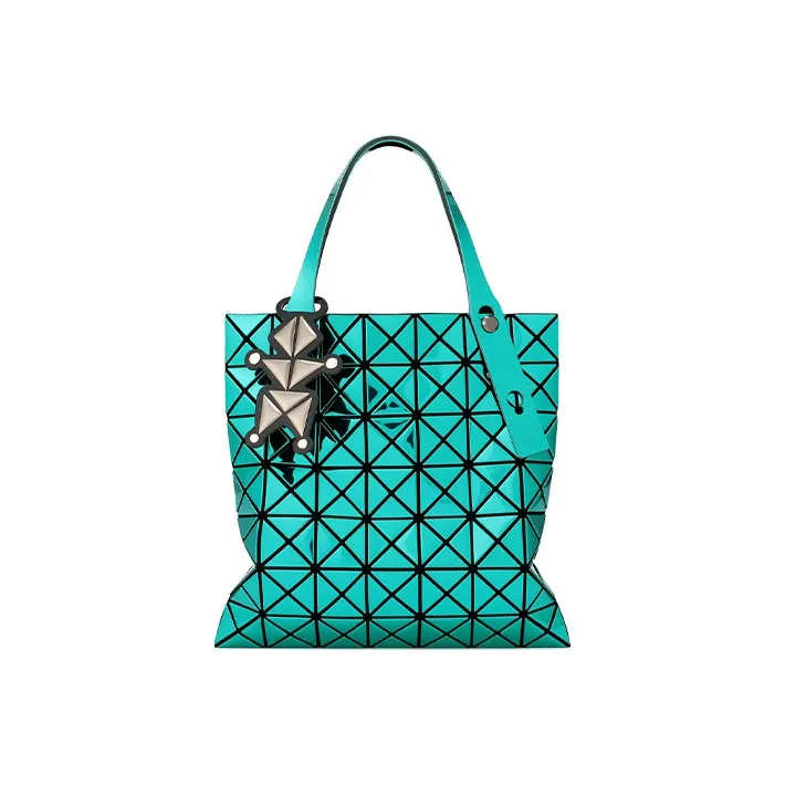 ISSEY MIYAKE Polyurethane Tote Bag Shopping Bag Handbag Shoulder Bag Women's Green-0