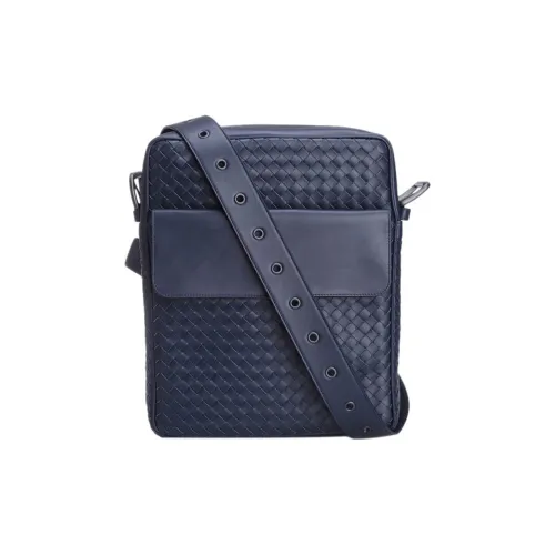 Bottega Veneta Cow Leather Crossbody Bag Regular Men's Blue