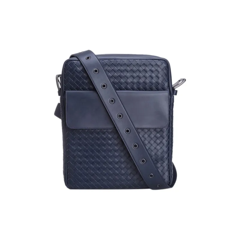 Bottega Veneta Cow Leather Crossbody Bag Regular Men's Blue-0