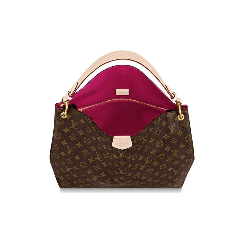 LOUIS VUITTON Tote Graceful Monogram Mm Brown-3