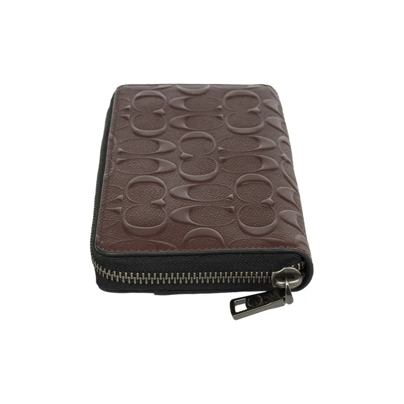 COACH Accordion Wallet PVC Wallet Men's Brown-2