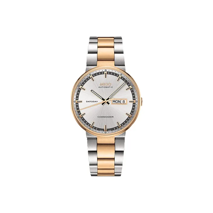MIDO Commander Automatic Mechanical Movement Unisex Watch 40mm Silver Dial-0