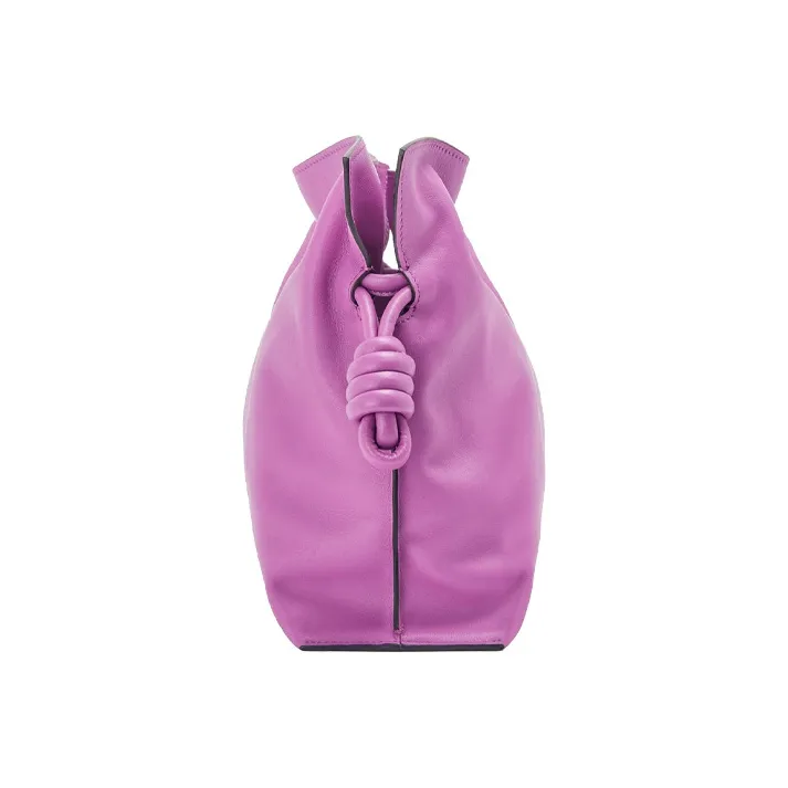 LOEWE Flamenco Clutch In Nappa Calfskin Bright Purple-2