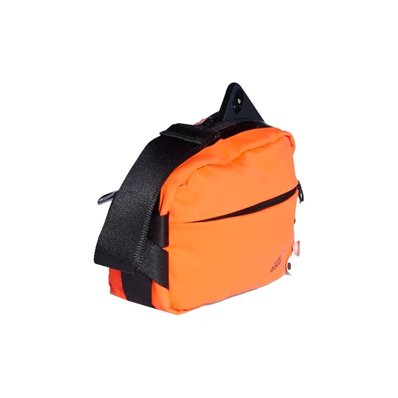Adidas Polyester Plain Weave Fabric Fanny Pack Sling Bag Crossbody Bag Small Size Unisex Orange-2