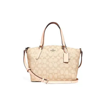COACH Kelsey Fabric Handbag, Crossbody Bag, Shoulder Bag, Dumpling Bag Small Size Women's Light Pink