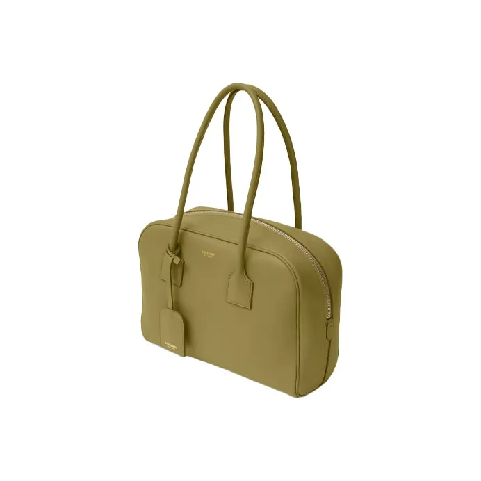 Burberry Cube Leather Bowling Bag Handbag Shoulder Bag Women's-2