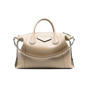 Givenchy Antigona Cow Leather One Shoulder Handbags Regular Women's Beige