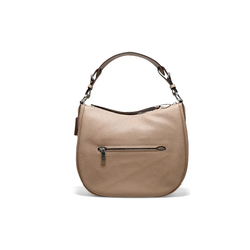COACH Sutton Cow Leather Hobo Bag Shoulder Bag Portable Crossbody Bag Women's Taupe-2