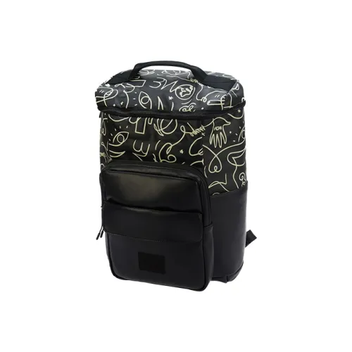 LiNing Wade X Artist DFT Collaboration Polyester Backpack Regular Unisex Black