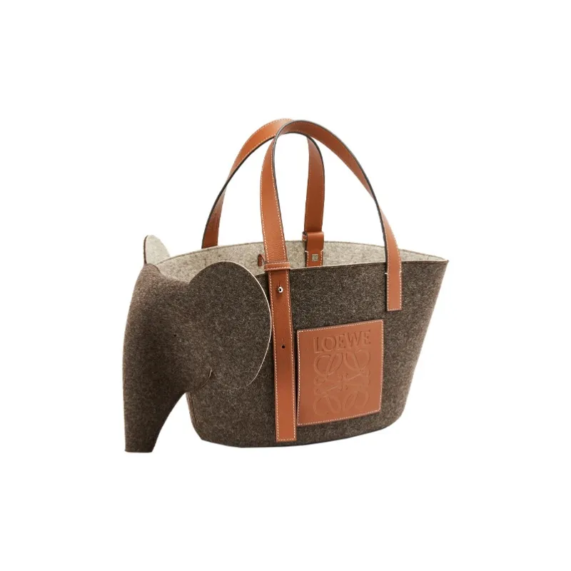 LOEWE Elephant Basket Handbags-1