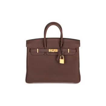 HERMES Birkin Cow Leather Birkin Bag Handbags Women's Saddle Red
