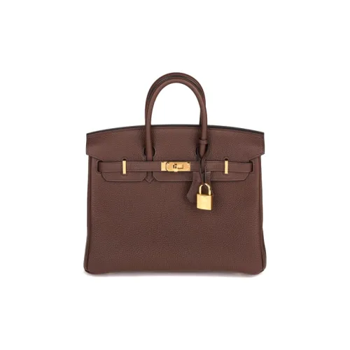 HERMES Birkin Cow Leather Birkin Bag Handbags Women's Saddle Red
