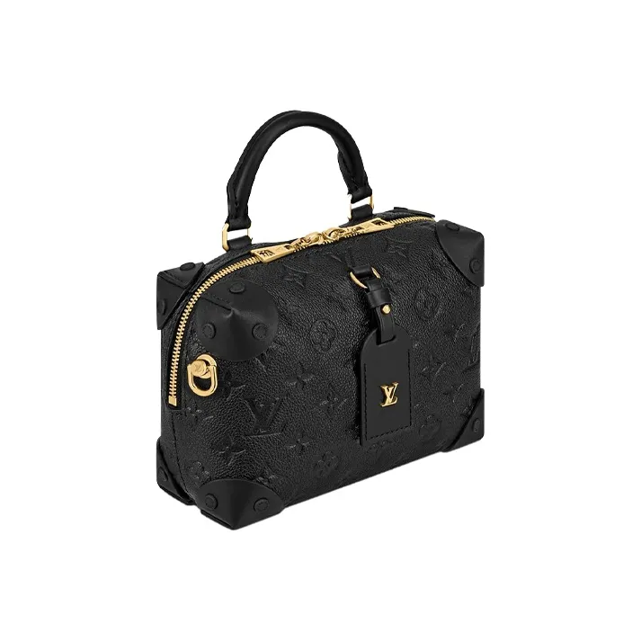 LOUIS VUITTON Petite Malle Souple Monogram Empreinte Black-3