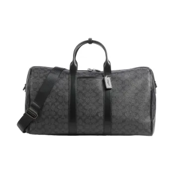 COACH Gotham Canvas With Leather Handbag, Crossbody Bag Tubas Men's Black