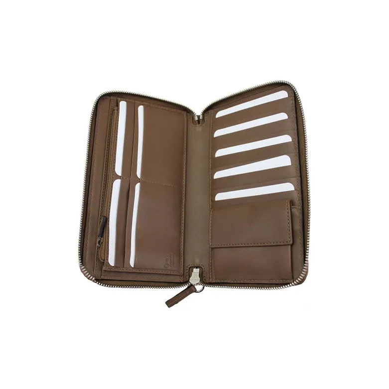 GUCCI Leather Wallet Men's Brown-2