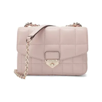 MICHAEL KORS Soho Sheepskin Shoulder Bag Women's Nude Pink