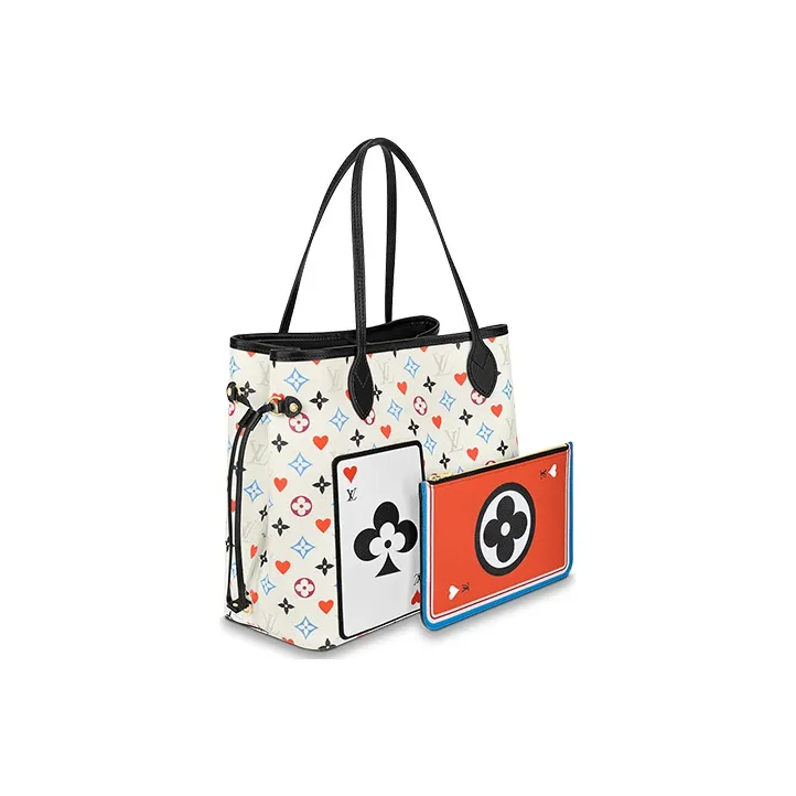 LOUIS VUITTON Neverfull Mm Game On White-1
