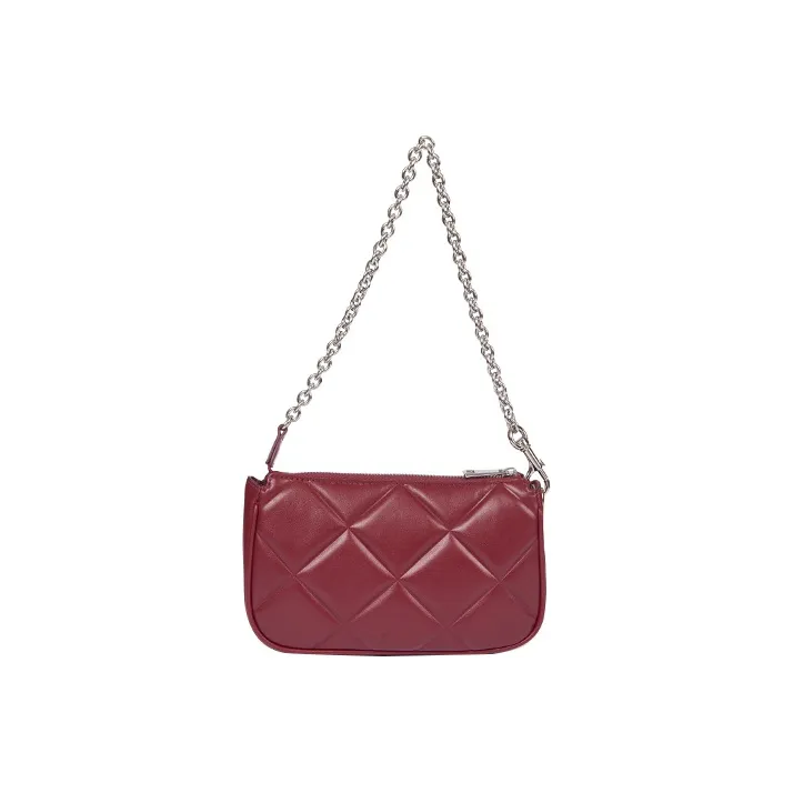 Furla Soft Leather Crossbody Bag, Shoulder Bag Mini Women's Red-2
