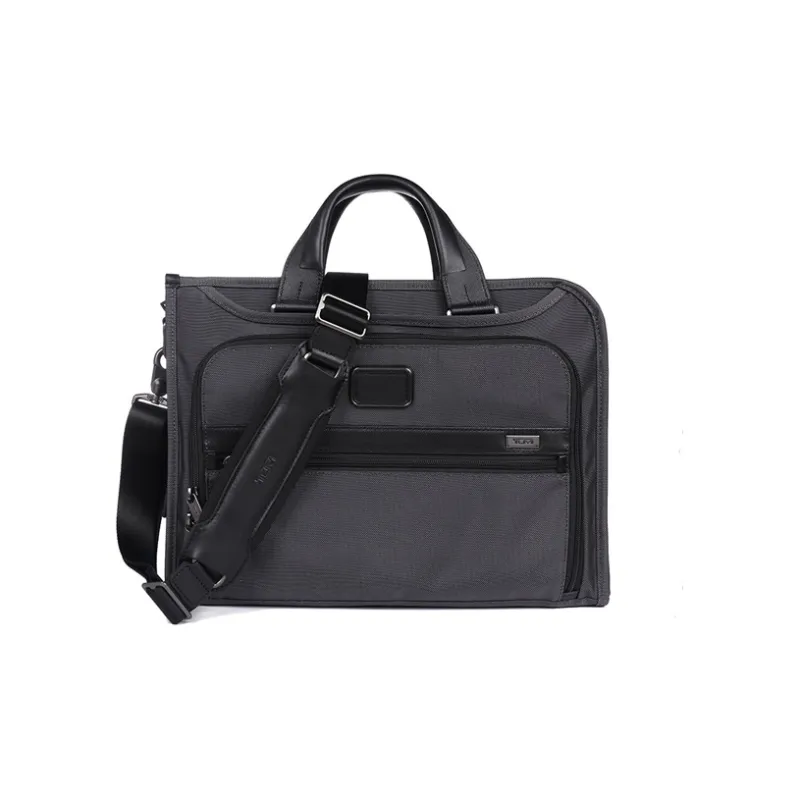 TUMI Nylon Portable Briefcase Laptop Bag Men's Gray-0