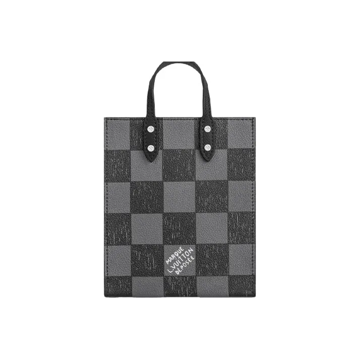 LOUIS VUITTON Sac Plat Xs Graphite Black-1
