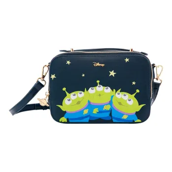 Disney PU Small Square Bag Camera Bag Crossbody Handbag Regular Women's Navy Blue