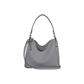 COACH Shay Leather Handbag Crossbody Bag Shoulder Bag Large Size Women's Gray