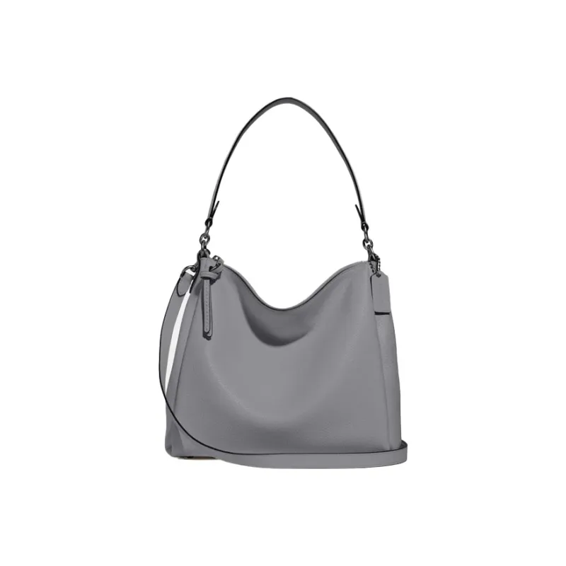 COACH Shay Leather Handbag Crossbody Bag Shoulder Bag Large Size Women's Gray-0