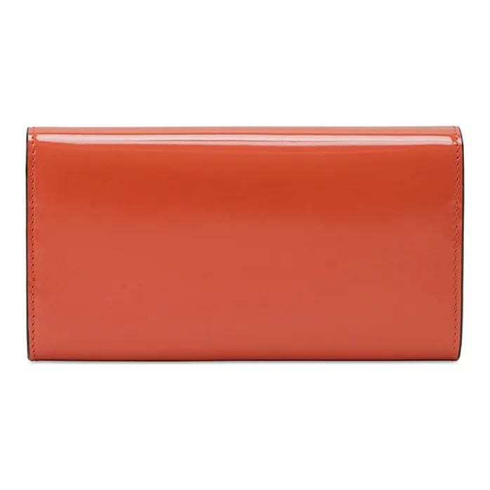 GUCCI Patent Leather Wallet Women's Saffron-2