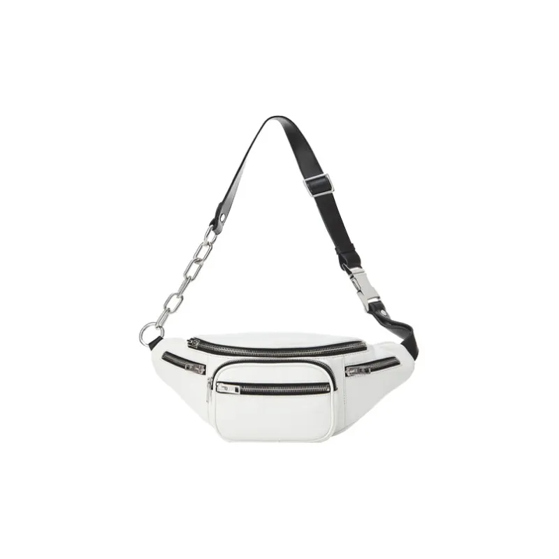 Alexander Wang Attica Sheepskin Shoulder Bag Crossbody Bag Sling Bag Fanny Pack Medium Size Unisex White-0