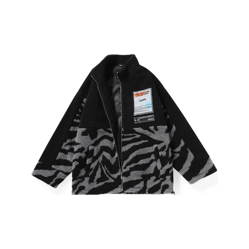 GENANX Loose Fit Jacket Unisex Black-1