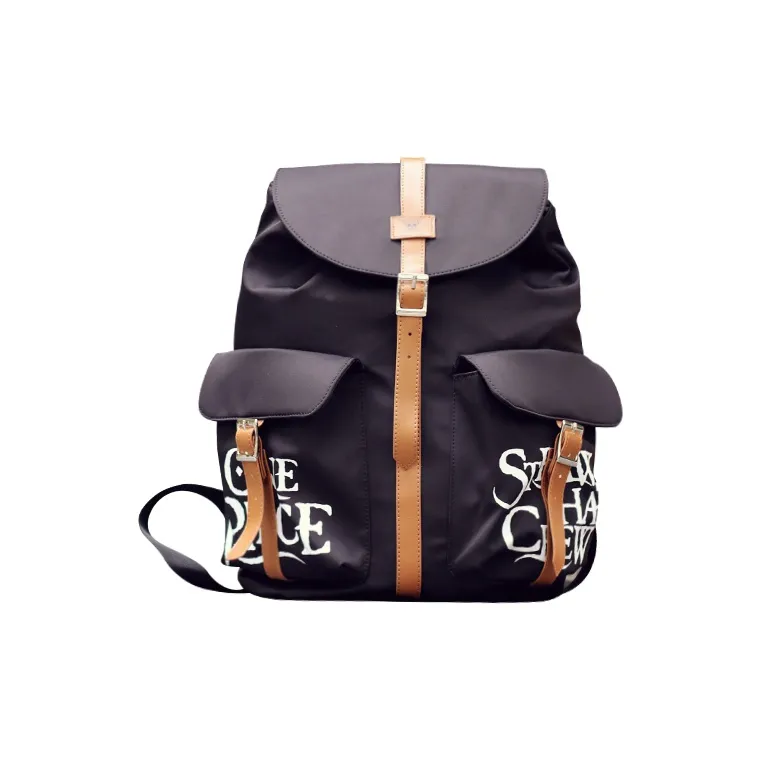 Ginza One Piece Collaboration Polyester Backpack Regular Unisex Black-0