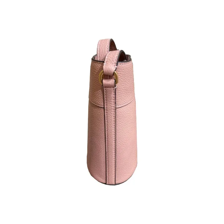 TORY BURCH Britten Leather Bucket Bags Shoulder Bags Women's Pink-1