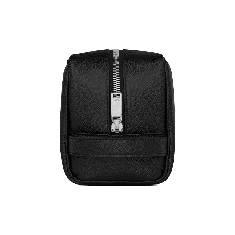 SAINT LAURENT Beauty Box With Embossed Design Makeup Bag Men's Black-2