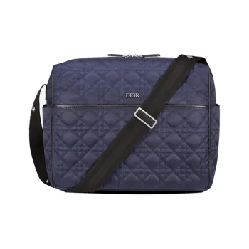 DIOR Tech Canvas Shoulder Bag Crossbody Bag Kids' Navy