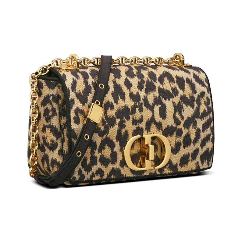 DIOR Caro Embroidery Shoulder Bag Crossbody Bag Medium Size Women's Multicolor Beige-1