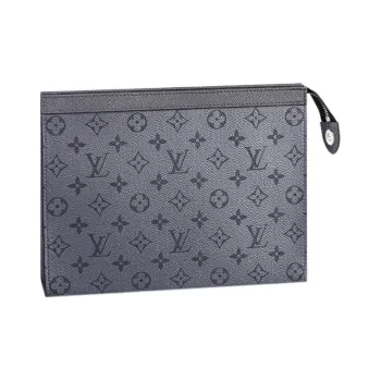 LOUIS VUITTON Pochette Voyage Mm Monogram Gunmetal Gray