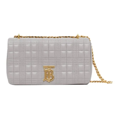 Burberry Lambskin Laura Bag Crossbody Bag Shoulder Bag Women's Cloud Gray