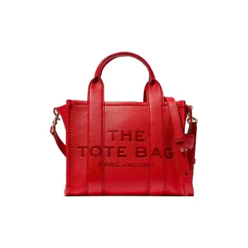 MARC JACOBS Traveler Leather Tote Bag Shopping Bag Shoulder Bag Crossbody Bag Handbag Mini Women's Red