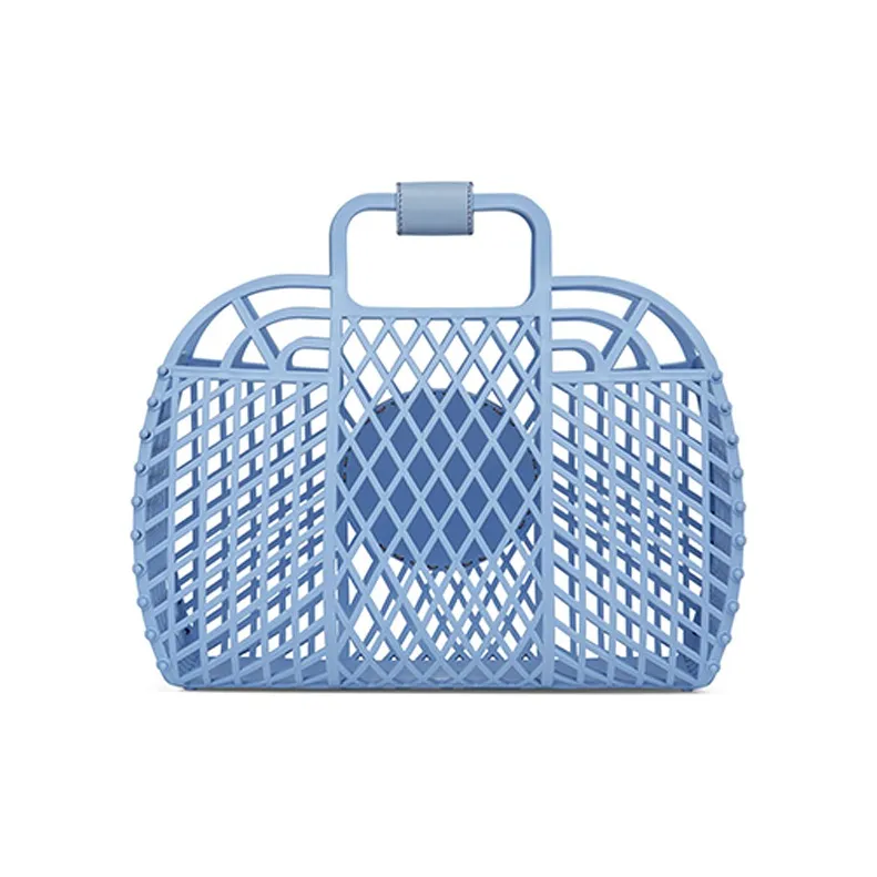 FENDI Thermoplastic Polyurethane Tote Bag Shopping Bag Handbag Medium Size Women's Light Blue-2