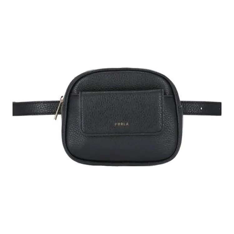 Furla Leather Fanny Pack Regular Men's Black-0