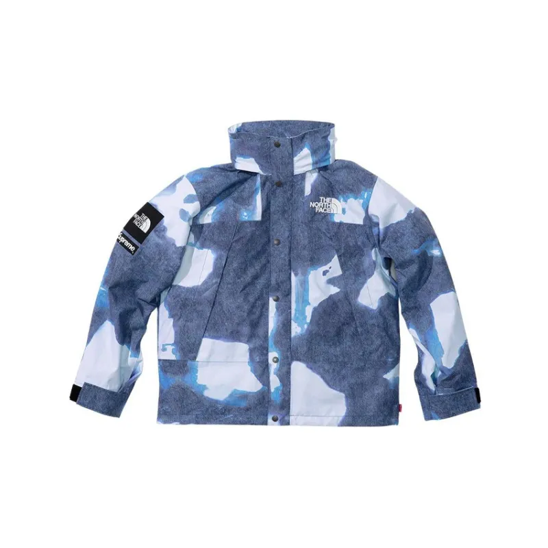 Supreme X The North Face Bleached Denim Print Mountain Jacket-6